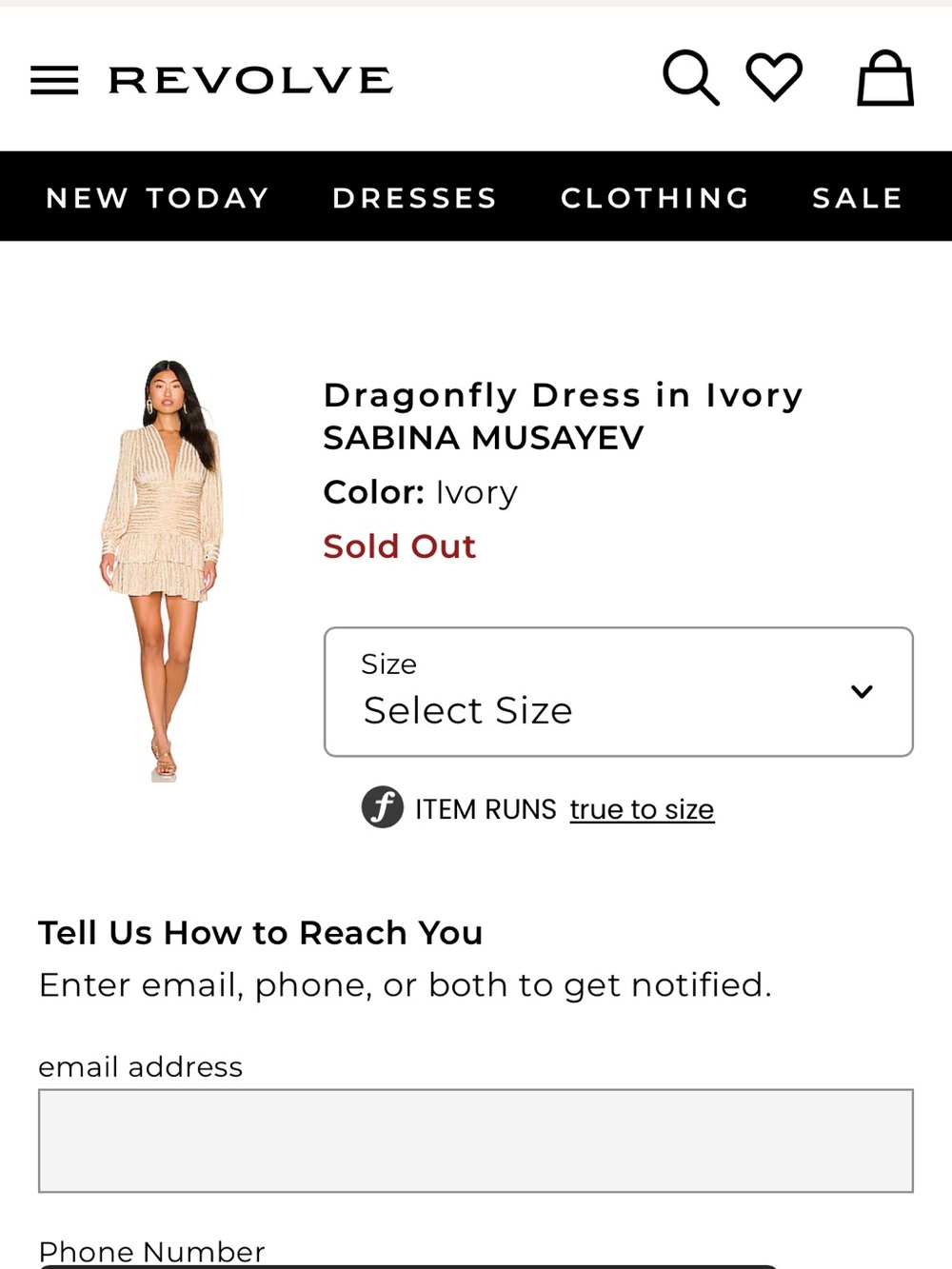 REVOLVE Sabina musayev dragonfly Gold Ruched Long Sleeve Mini Dress - Picture 8 of 8